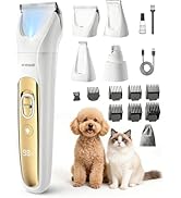 Amazon.co.jp: 【ブラシと掃除機一体型】Oneisall 犬 バリカン 吸引式